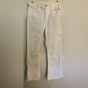 Citizens of Humanity Womens Drew High Waisted Cropped Frayed Hemline Sz 29